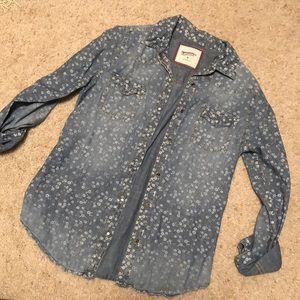 Denim button up